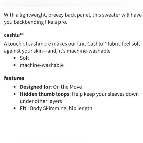 Lululemon Still At Ease Cashlu Knit Pullover Sweater in Angel Wing Cream Size 6 - Picture 4 of 13